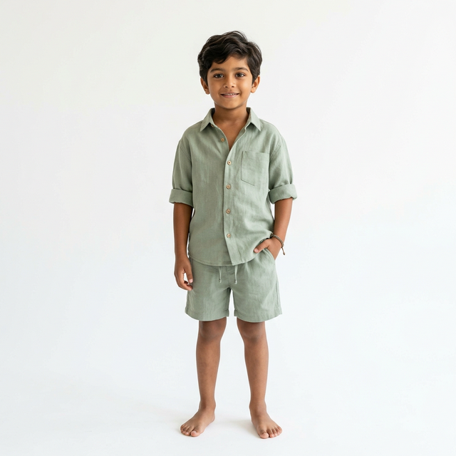 Sage Green Kids Linen